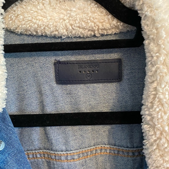 Medium jean jacket with Sherpa collar - Picture 2 of 2